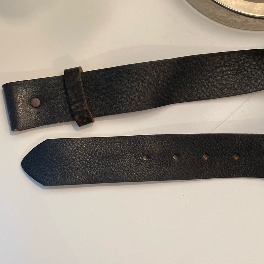 Harley Davidson HDMBT10836 Full Service Leather Interchangeable Belt Strap 32